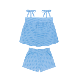 Minnow Swim Le Marin Dot French Terry Tie Top & Short Set