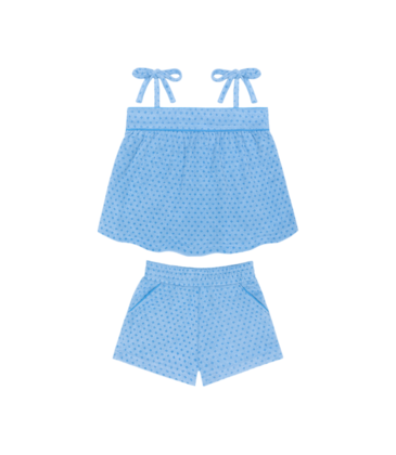 Minnow Swim Le Marin Dot French Terry Tie Top & Short Set