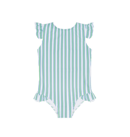 Minnow Swim Tamarin Stripe Ruffle Cap Sleeve 1pc