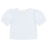 Nella June Nella June Puff Sleeve Tee - Blue Heart Stripe