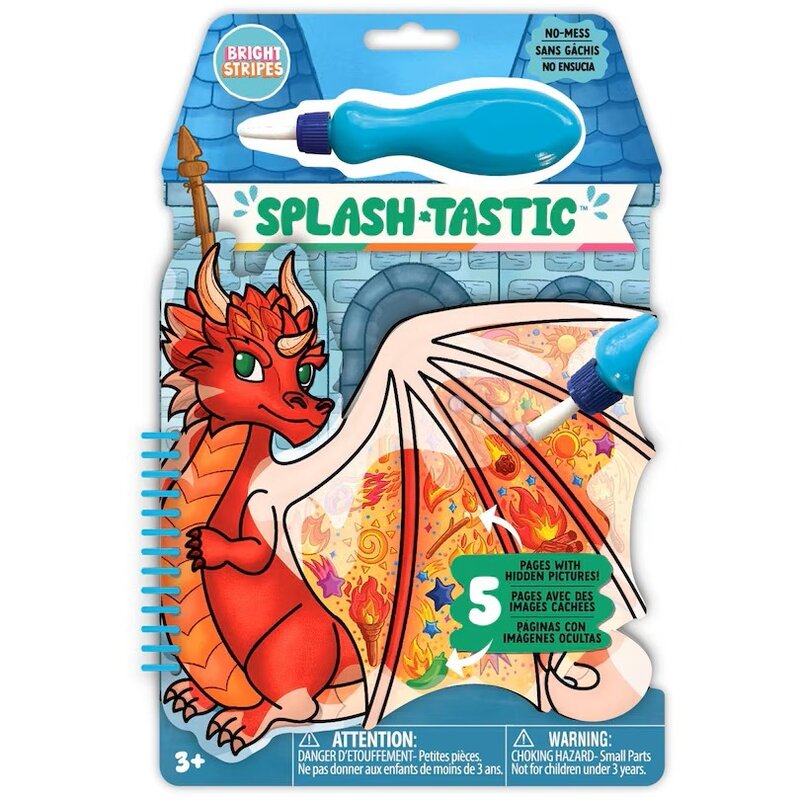 Bright Stripes Splash-Tastic Dragon