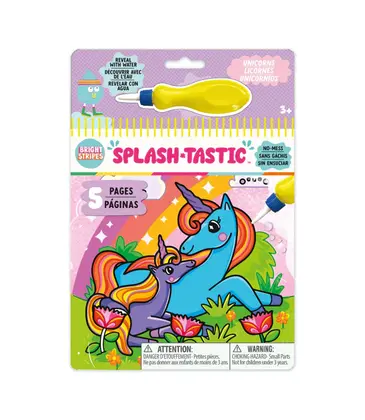 Bright Stripes Splash-Tastic Unicorns