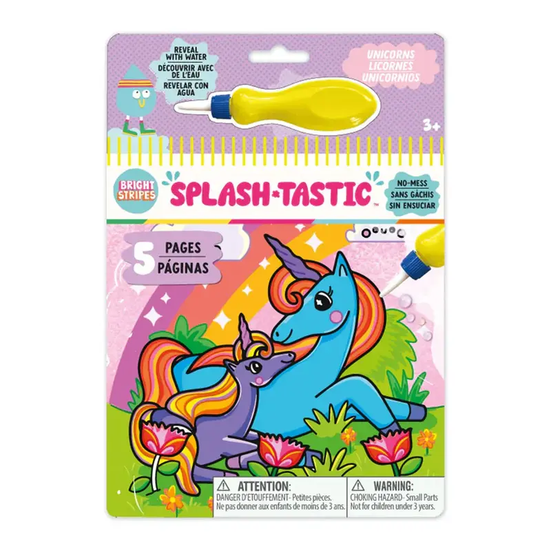 Bright Stripes Splash-Tastic Unicorns