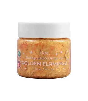 Klee Kids Biodegradable Glitter Gel - Golden Flamingo