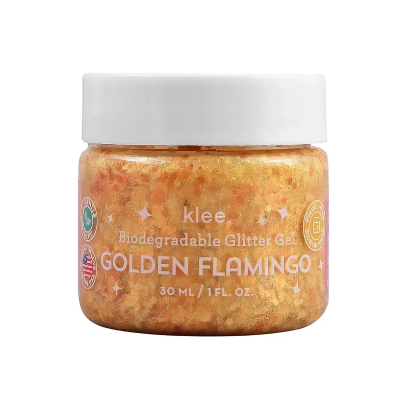 Klee Kids Biodegradable Glitter Gel - Golden Flamingo