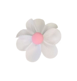 Wee Ones Wee Ones White w/ Pearl Petal Flower Hair Clip