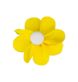 Wee Ones Wee Ones Lemon w/ White Petal Flower Hair Clip