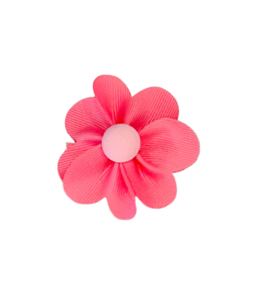 Wee Ones Wee Ones Hot Pink w/ Pearl Petal Flower Hair Clip