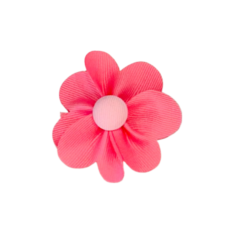 Wee Ones Wee Ones Hot Pink w/ Pearl Petal Flower Hair Clip