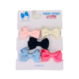 Wee Ones Wee Ones 5pk Tiny Bows Light Pink Multi Pack