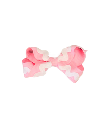 Wee Ones Wee Ones Mini Pearl Ric-Rac Trim Bow