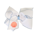 Wee Ones Wee Ones King Shell Emb Moonstitch Bow