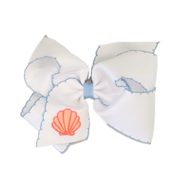 Wee Ones Wee Ones King Shell Emb Moonstitch Bow