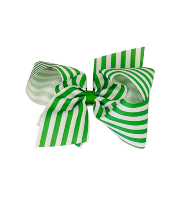 Wee Ones Wee Ones King Apple Green Stripe Bow