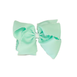 Wee Ones Wee Ones King Pale Green w/ White Moonstitch Bow
