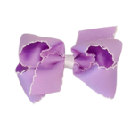 Wee Ones Wee Ones Medium Light Orchid w/ White Moonstitch Bow