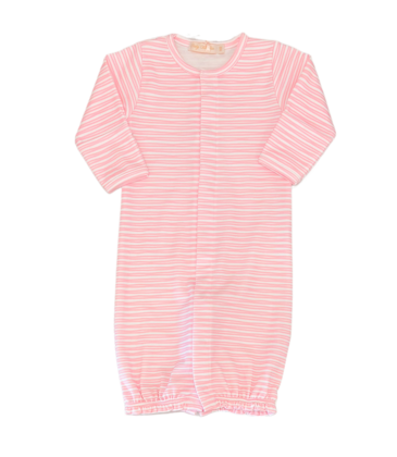Baby Club Chic Baby Club Chic Pink Breeze Stripes Converter Gown