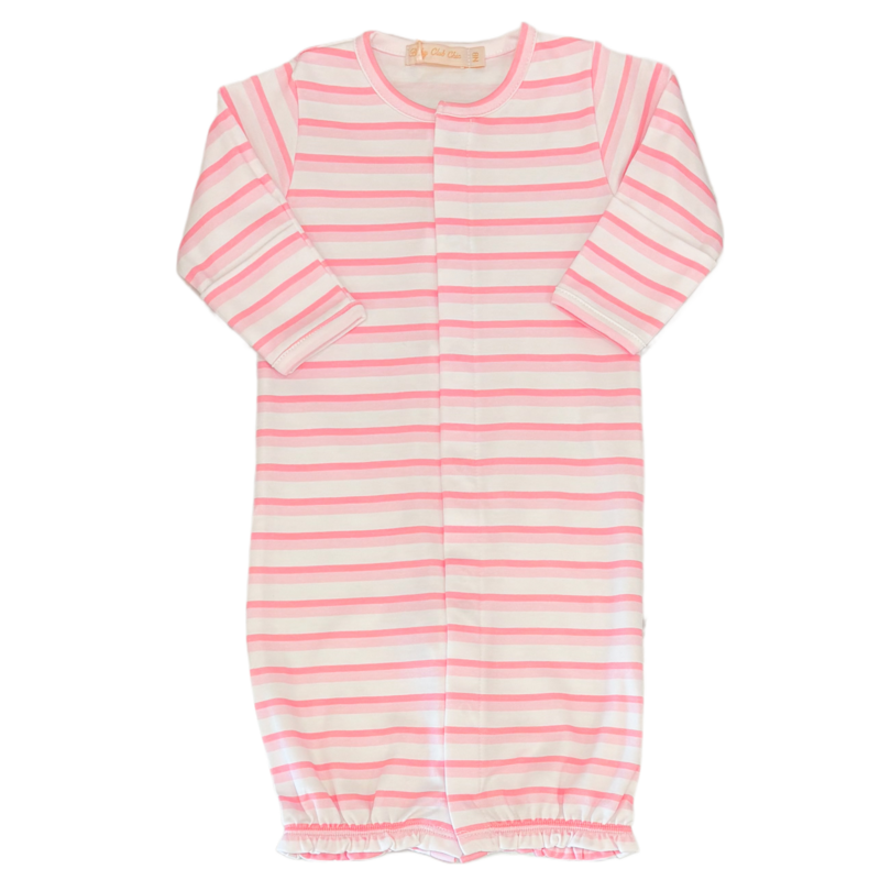 Baby Club Chic Baby Club Chic Cotton Candy Stripes Converter Gown