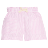 Bisby Bisby Pink Sparkle Seersucker Patch Pocket Shorts