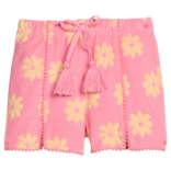 Bisby Bisby Pink Floral Pom Pom Terry Shorts