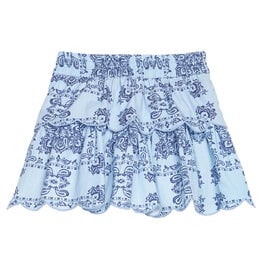 Bisby Bisby Boho Blue Two Tiered Skort