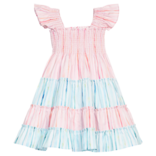 Bisby Bisby Watercolor Multi Stripe Twirl Dress