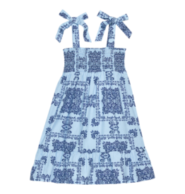 Bisby Bisby Boho Blue Wide Strap Lucy Dress