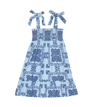 Bisby Bisby Boho Blue Wide Strap Lucy Dress