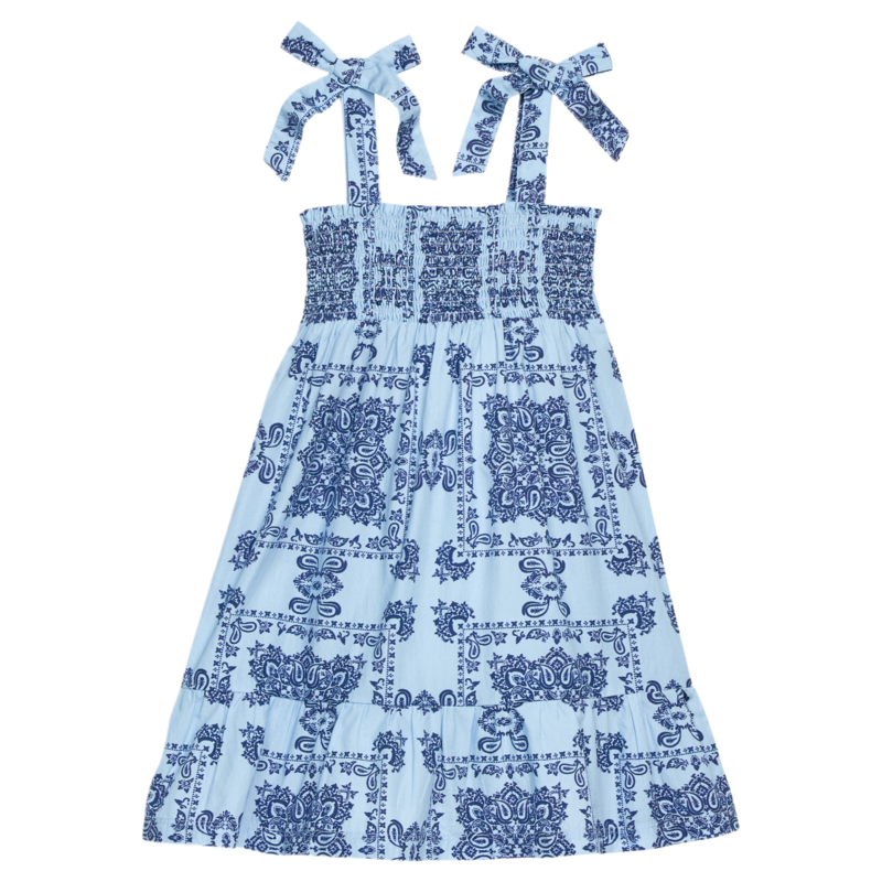 Bisby Bisby Boho Blue Wide Strap Lucy Dress