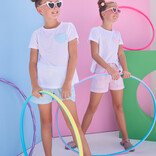 Bisby Bisby Aqua Seersucker Heart Essential Tee