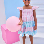 Bisby Bisby Watercolor Multi Stripe Twirl Dress