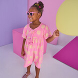 Bisby Bisby Pink Floral Terry Riviera Dress