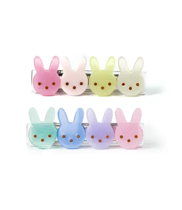 Lilies & Roses Multi Bunnies Pastel Hair Clips