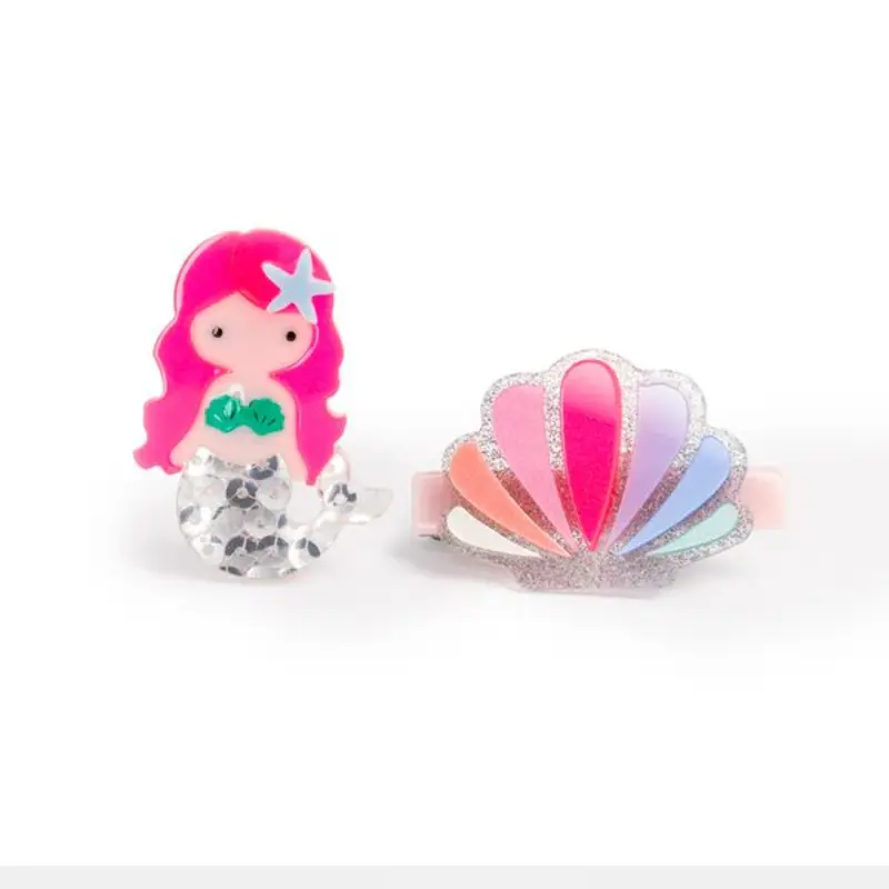 Lilies & Roses Mermaid & Seashell Hair Clips
