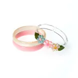 Lilies & Roses Daisy Flower Pastel Pearl Bangles