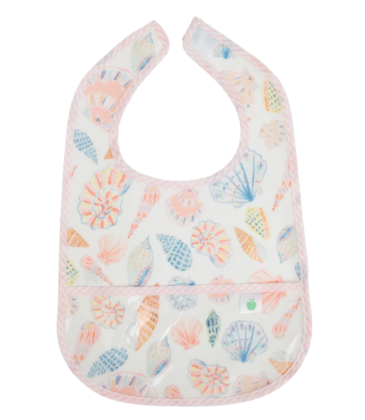Apple of My Isla Apple of My Isla The Wipe It Bib - Shells