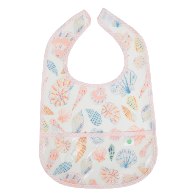 Apple of My Isla Apple of My Isla The Wipe It Bib - Shells