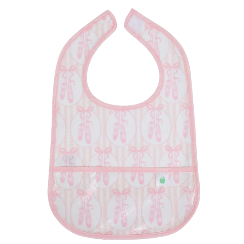 Apple of My Isla Apple of My Isla The Wipe It Bib - Ballet