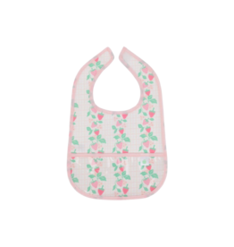 Apple of My Isla Apple of My Isla The Wipe It Bib - Strawberries