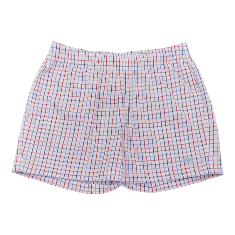 Saltwater Boys Co. Saltwater Boys Co. Patriotic Plaid Naples Shorts