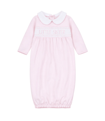 Magnolia Baby Magnolia Baby Little Sister Smocked Gathered Gown