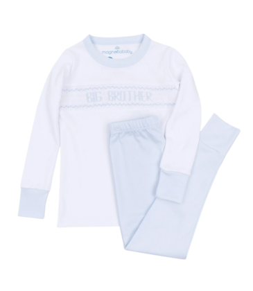 Magnolia Baby Magnolia Baby Big Brother Smocked Long Pajamas