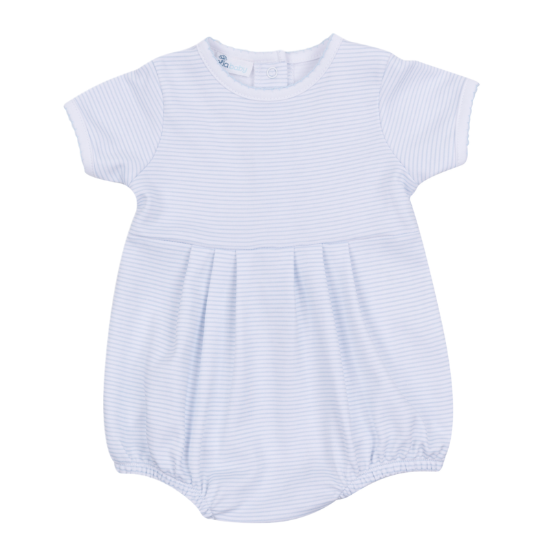 Magnolia Baby Magnolia Baby Light Blue Mini Stripes Bubble