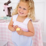 The Beaufort Bonnet Company TBBC Babs Bubble - Breakers Blue Seersucker/Sandpearl Pink