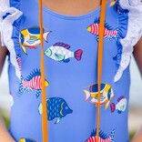 The Beaufort Bonnet Company TBBC Ruehling Ruffle Bathing Suit - Here Fishy Fishy