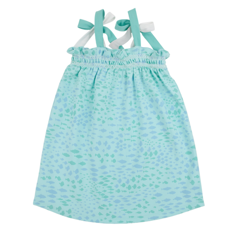 The Beaufort Bonnet Company TBBC Lainey's Little Dress - Sarasota School of Fish