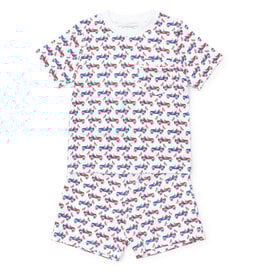 Lila + Hayes Lila + Hayes Charles Short Set - Patriotic Jeeps