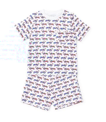 Lila + Hayes Lila + Hayes Charles Short Set - Patriotic Jeeps
