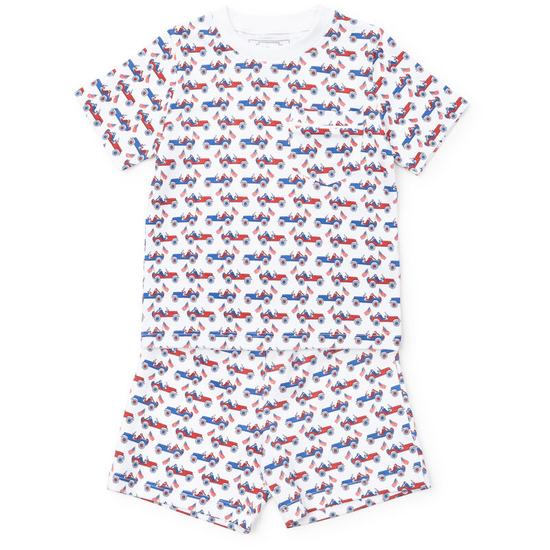 Lila + Hayes Lila + Hayes Charles Short Set - Patriotic Jeeps
