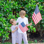 Lila + Hayes Lila + Hayes Charles Short Set - Patriotic Jeeps